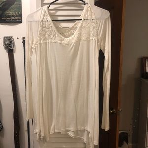 Hollister white long sleeve